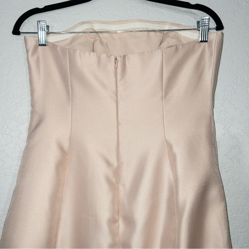 NWT Alfred Sung Cameo Strapless Trumpet Dress Size 6 - Picture 6 of 9